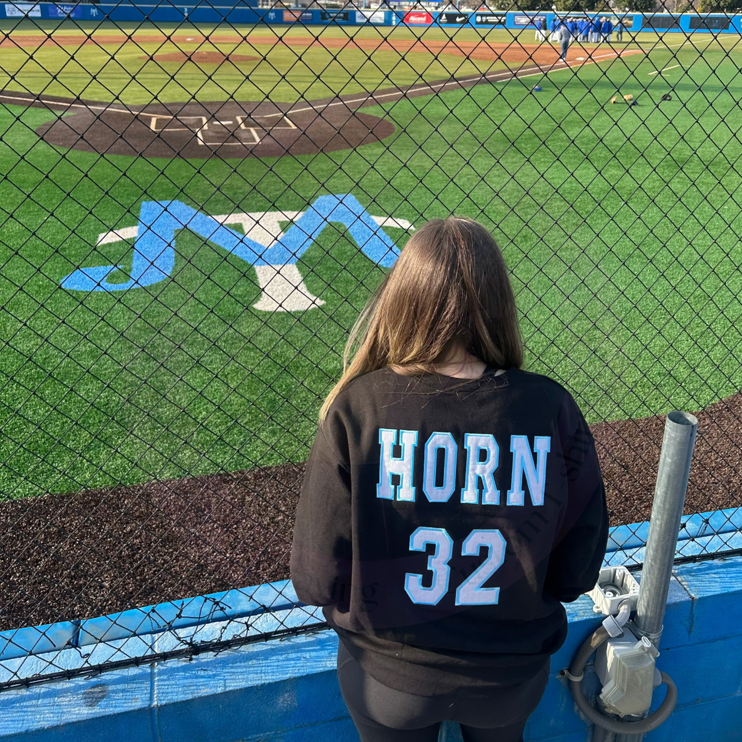 Team Spirit Custom Embroidered Sweatshirt - Applique