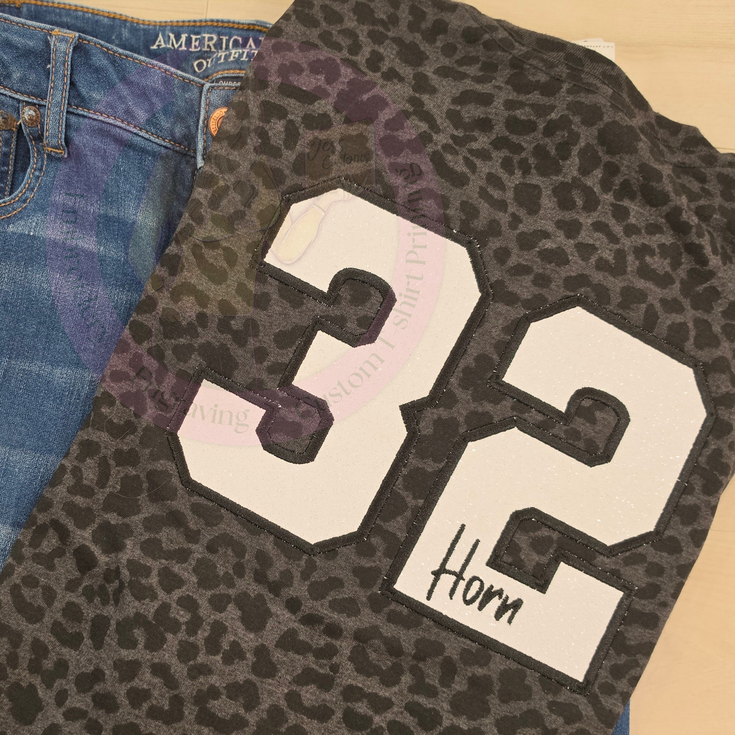 Custom Number/Name Baseball Tee