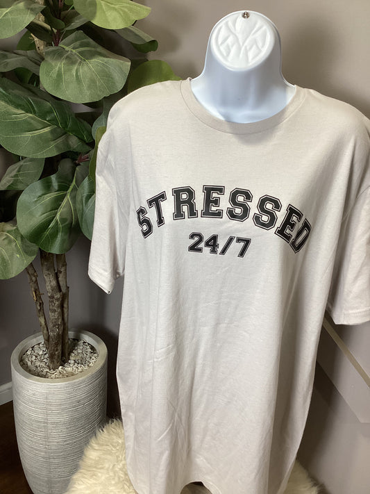 Stressed 24/7 Tee *LARGE*