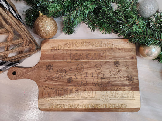 Acadia Cutting Board- Gingerbread Design