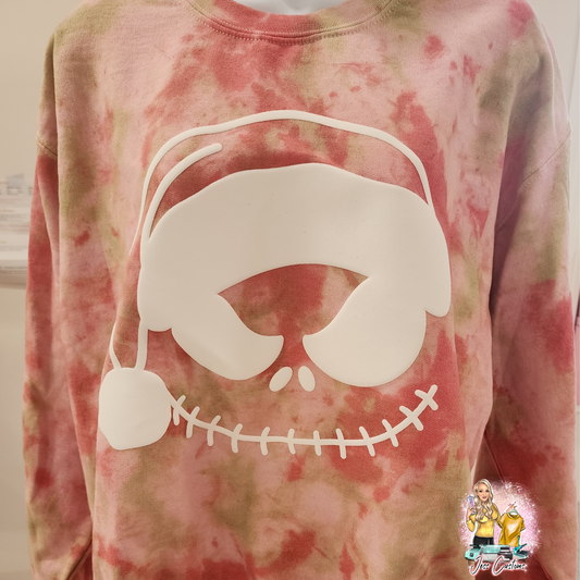 Skeleton Santa PUFF* Medium * READY TO SHIP