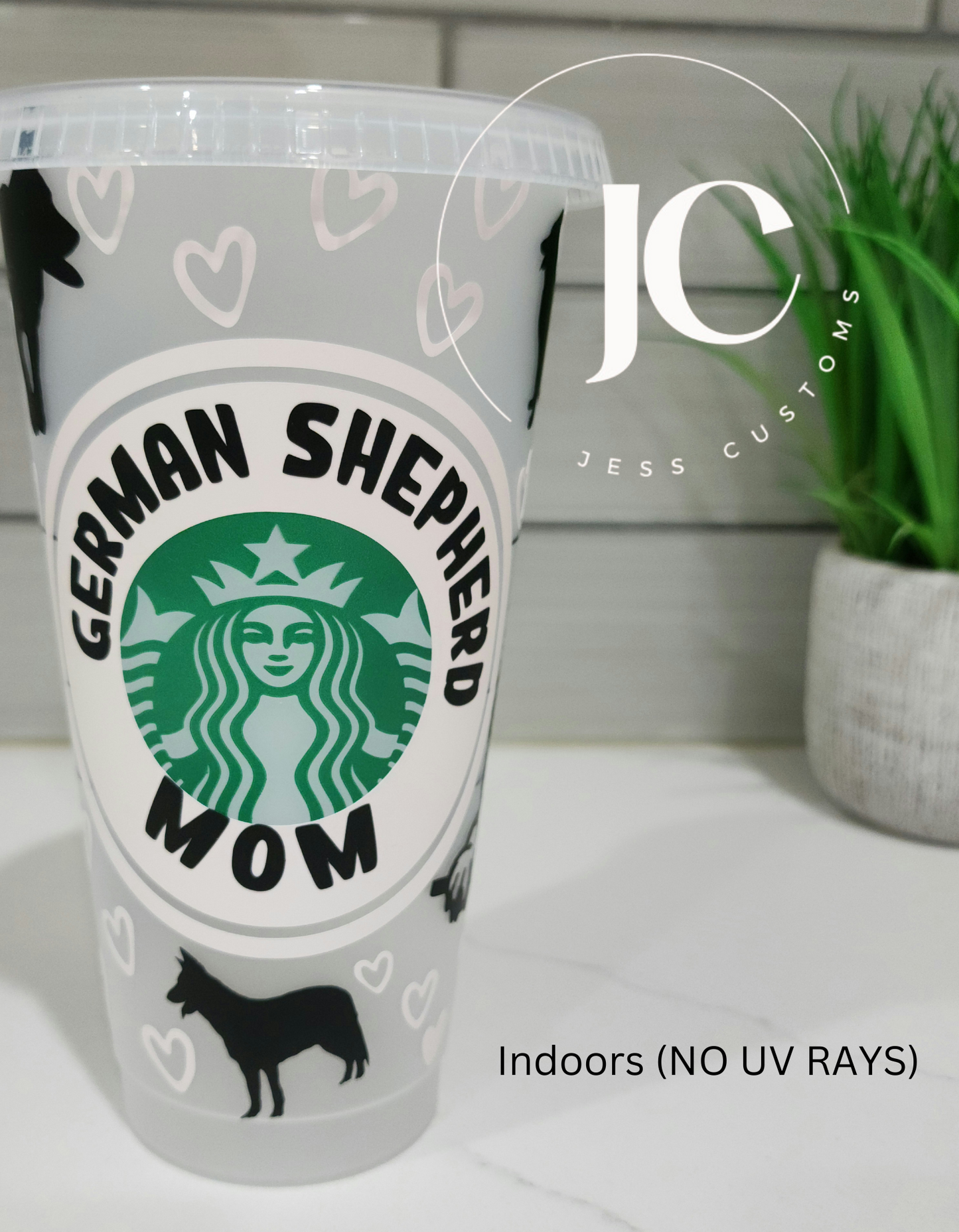 German Shepherd Mom Branded Cold Cup