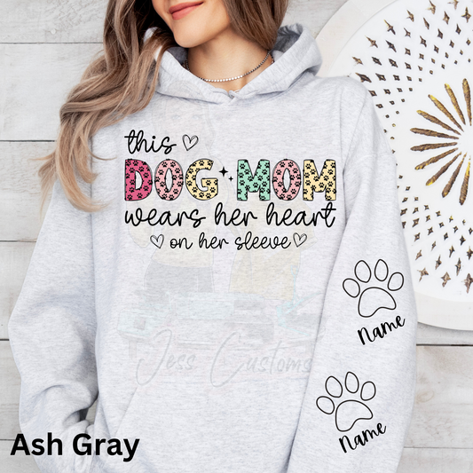 Personalized Dog Mom Hoodie