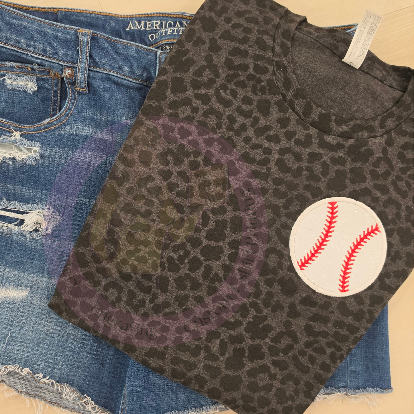 Custom Number/Name Baseball Tee