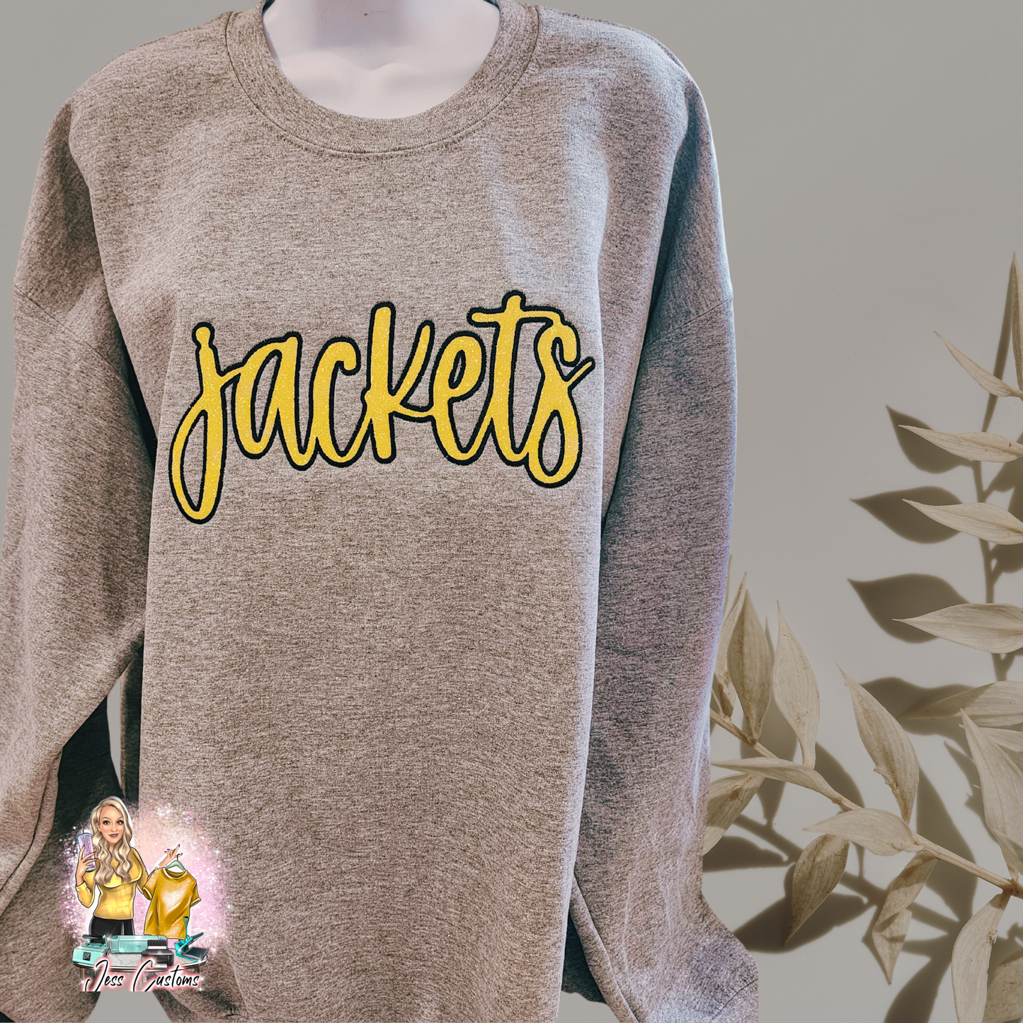 Jackets Mascot Glitter Applique