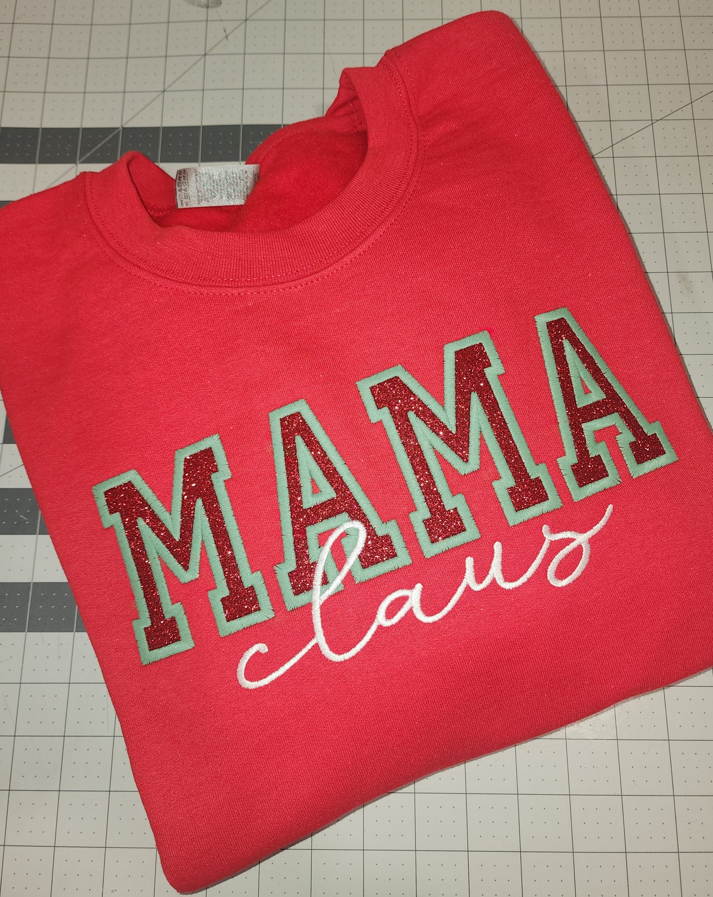 Mama Claus Applique Sweatshirt