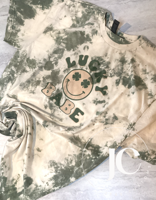 Lucky Babe Bleached Tee *LARGE*