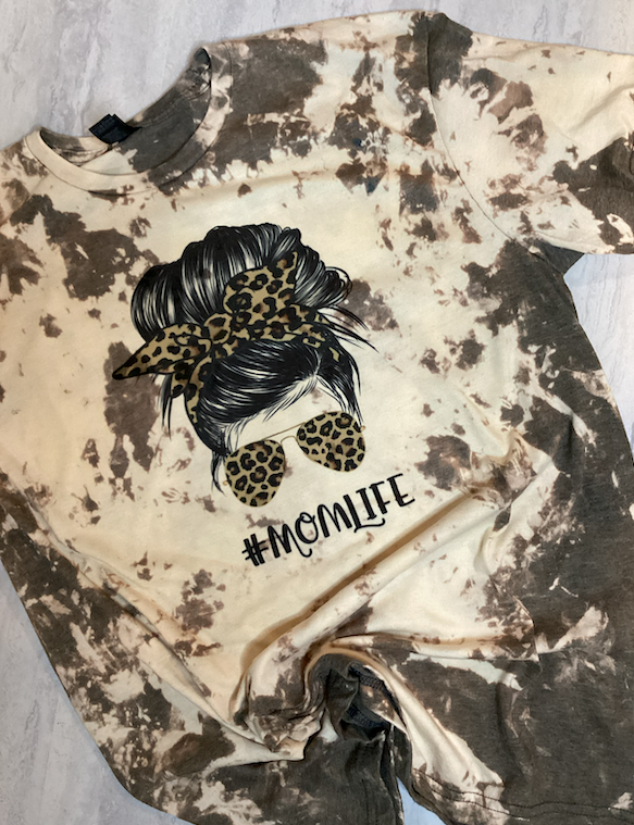 #MOMLIFE Bleached Tee *Clearance*